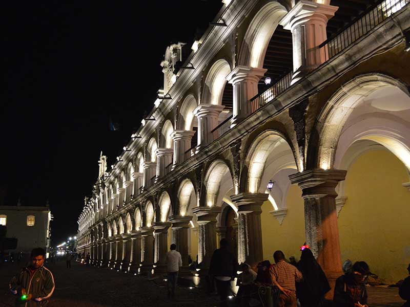 Antigua-Guatemala-at-Night