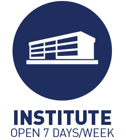 Institute is open 7 days/week