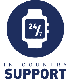 24/7 In Country Support