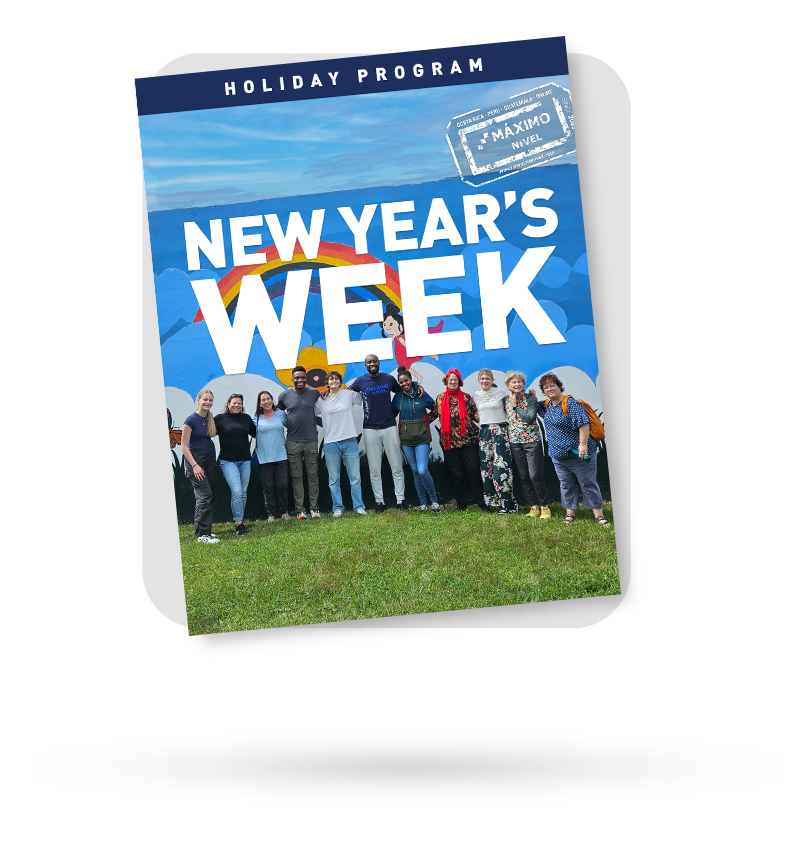 Holiday Program Volunteer New Year's Itinerary